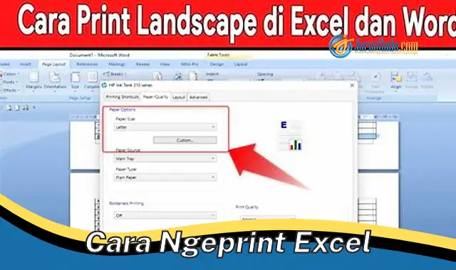 Cara Jitu Mencetak Dokumen Excel Mudah dan Cepat