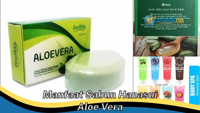 6 Manfaat Sabun Hanasui Aloe Vera yang Jarang Diketahui