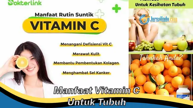 Temukan Manfaat Vitamin C untuk Tubuh yang Jarang Diketahui