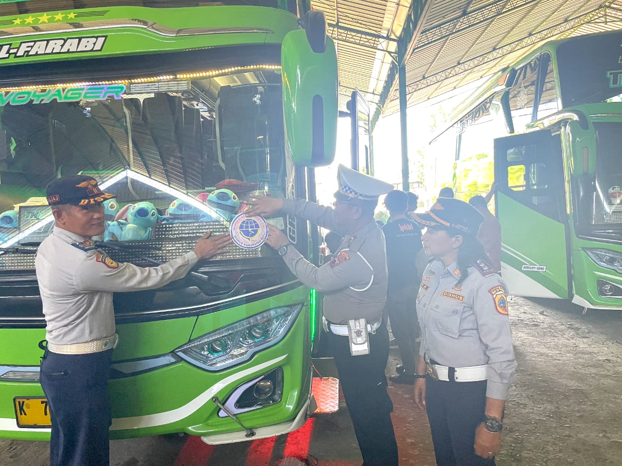 Dinas Perhubungan (Dishub) Kabupaten Pati telah menggelar Keselamatan Lalu Lintas dan Angkutan Jalan (ramp check) di PO.Syakira Perdana (Jurnalindo.com)